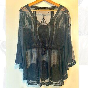 NWT - Vince Camuto BLACK swim coverup GORG!